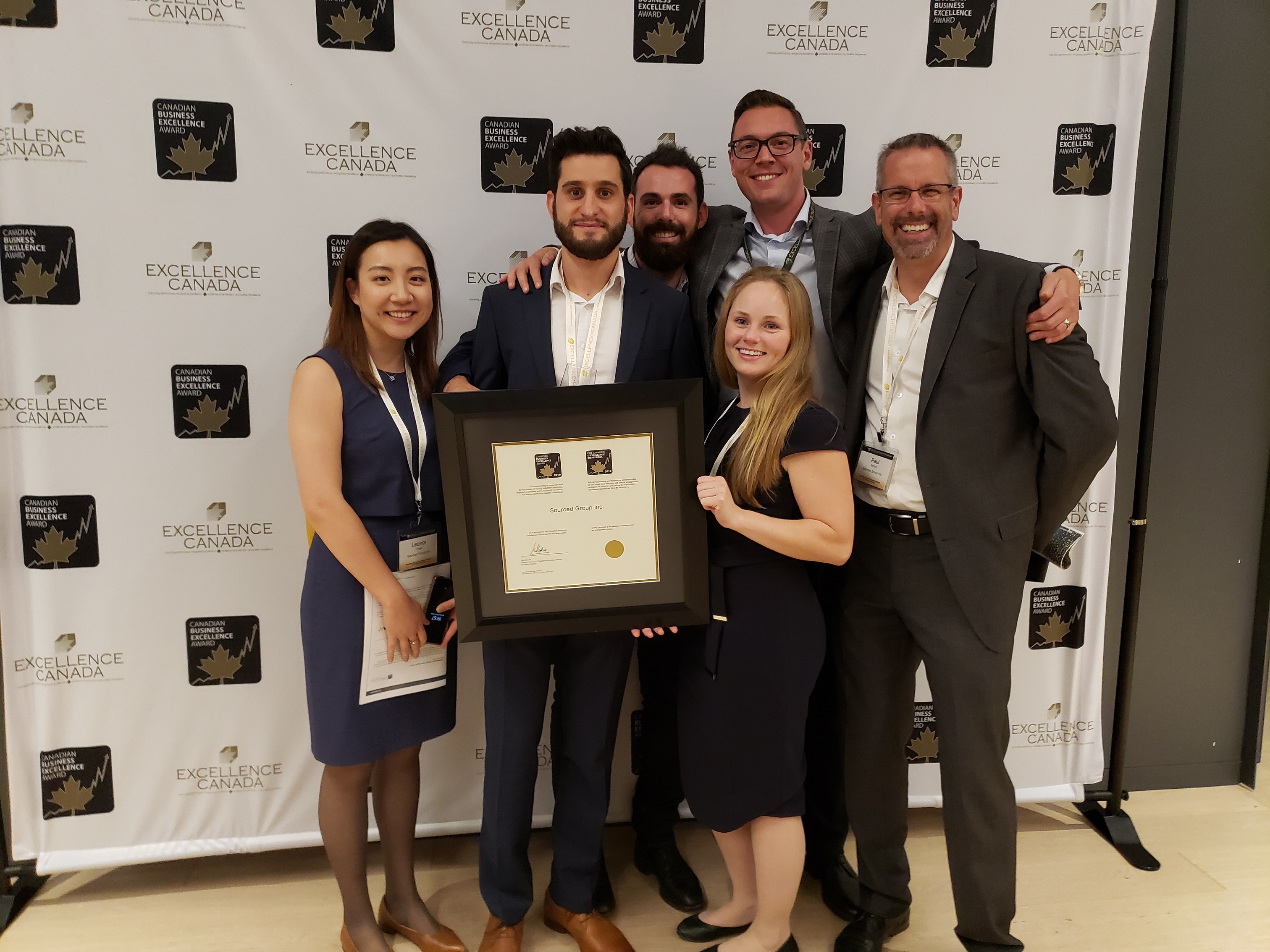 Sourced Group Wins Canadian Business Excellence Award
