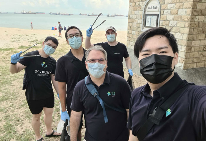 Singapore beach cleanup - Sourced Group
